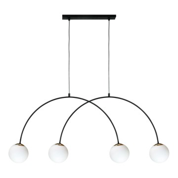 Zuma Line - Suspension sur câble 4xE14/10W/230V noir