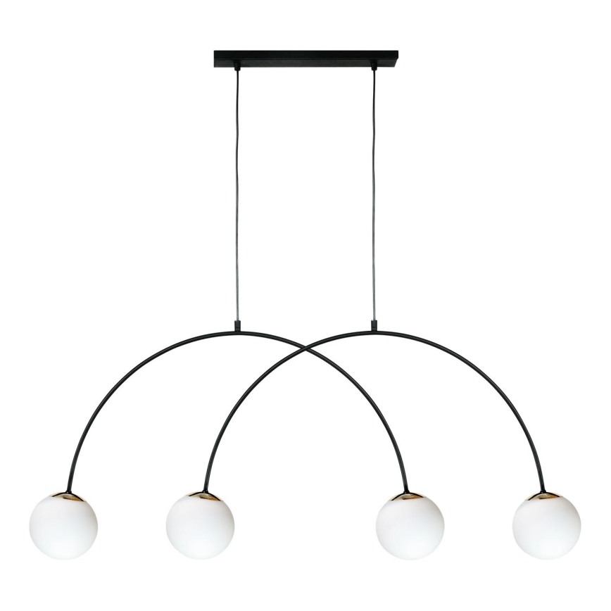 Zuma Line - Suspension sur câble 4xE14/10W/230V noir