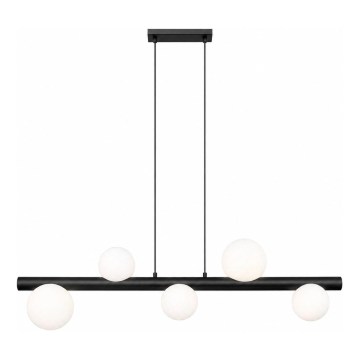 Zuma Line - Suspension sur câble 5xG9/33W/230V noir