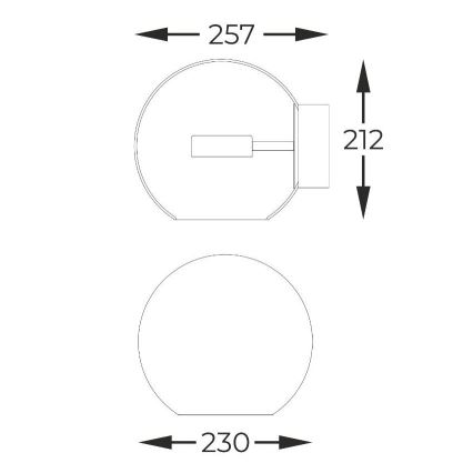 Zuma Line - Applique murale LED/5W/230V doré
