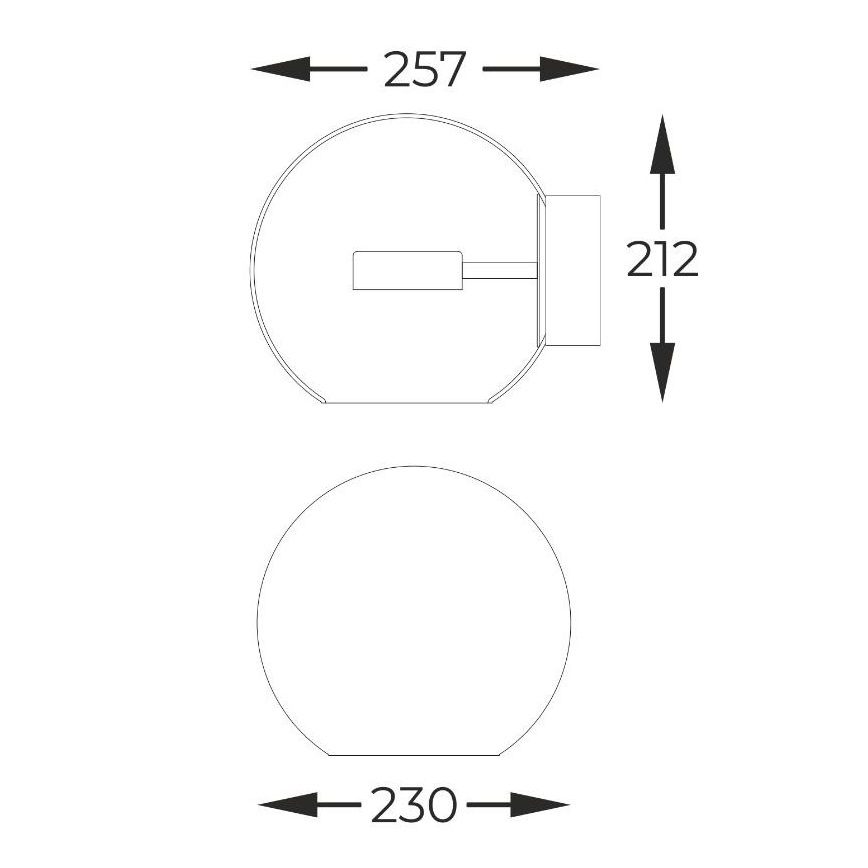 Zuma Line - Applique murale LED/5W/230V doré