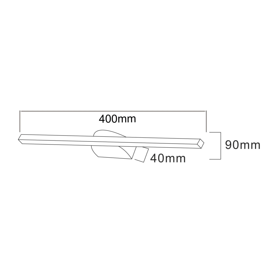Zuma Line - Applique LED pour tableau LED/12W/230V 40 cm noir
