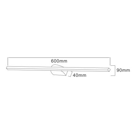 Zuma Line - Applique LED pour tableau LED/20W/230V 60 cm noir