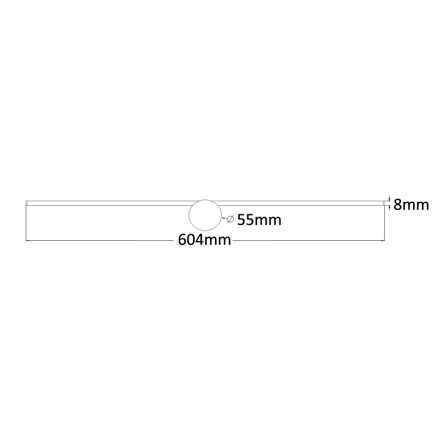 Zuma Line - Éclairage de miroir salle de bain LED/8W/230V 60 cm IP44 doré
