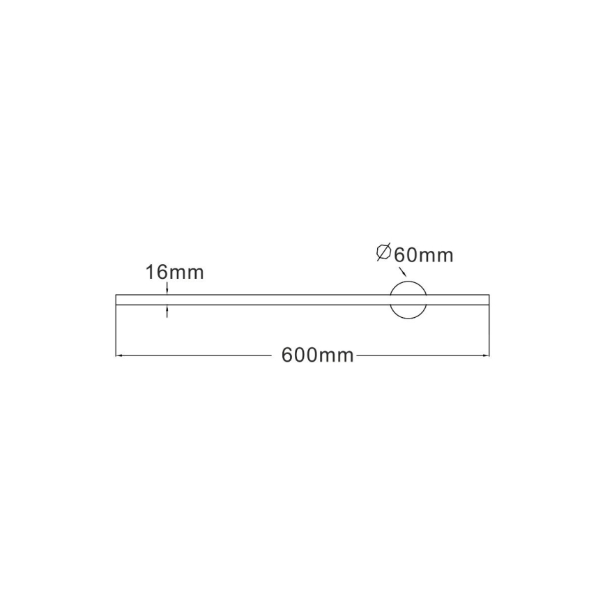 Zuma Line - Applique murale LED/8W/230V 60 cm noir