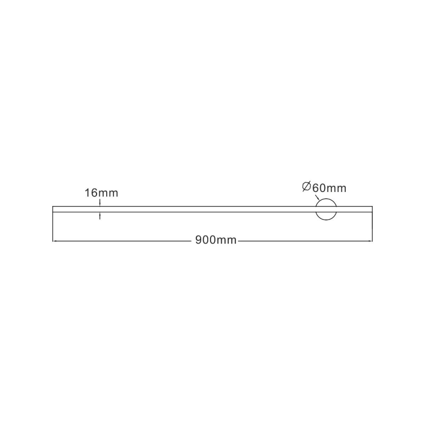 Zuma Line - Applique murale LED/12W/230V 90 cm noir