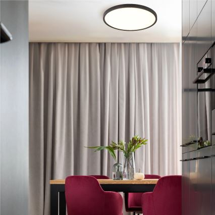 Zuma Line - Plafonnier LED/36W/230V 3000/4000/6000K Ø 40 cm noir